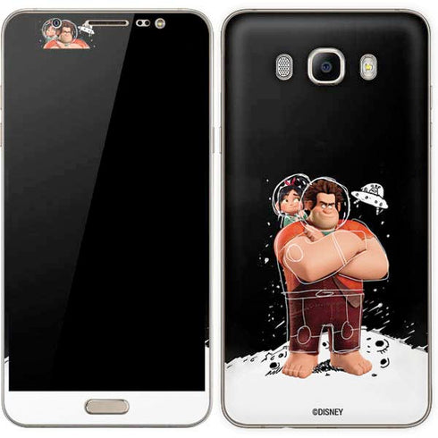 Disney Wreck-it Ralph And Vanellope Space Sketch Galaxy J7 Skin
