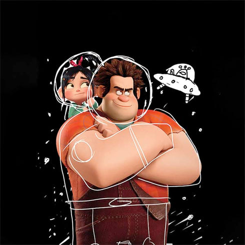 Disney Wreck-it Ralph And Vanellope Space Sketch Galaxy Note 8 Skin