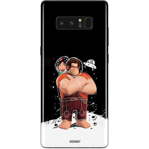 Disney Wreck-it Ralph And Vanellope Space Sketch Galaxy Note 8 Skin