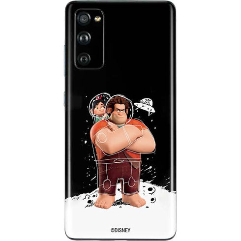 Disney Wreck-it Ralph And Vanellope Space Sketch Galaxy S20 Fan Edition Skin