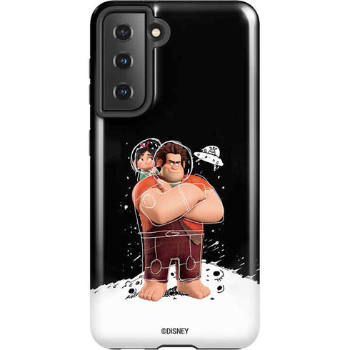 Disney Wreck-it Ralph And Vanellope Space Sketch Galaxy S21 5G Pro Case