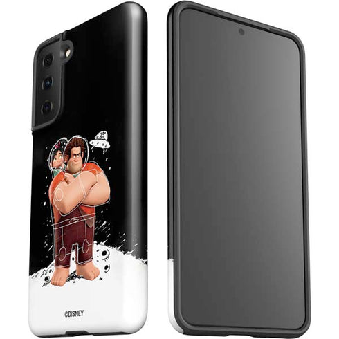 Disney Wreck-it Ralph And Vanellope Space Sketch Galaxy S21 FE Pro Case