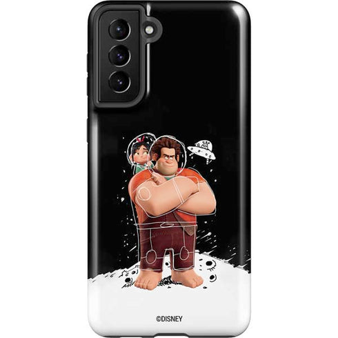 Disney Wreck-it Ralph And Vanellope Space Sketch Galaxy S21 Plus 5G Pro Case
