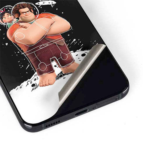 Disney Wreck-it Ralph And Vanellope Space Sketch Galaxy S22 Plus Skin