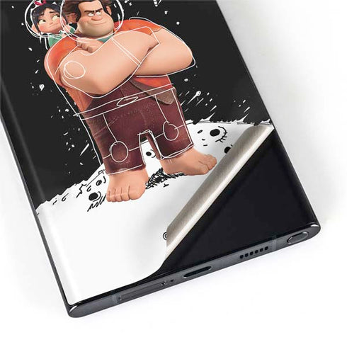 Disney Wreck-it Ralph And Vanellope Space Sketch Galaxy S22 Ultra Skin