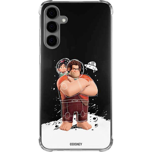 Disney Wreck-it Ralph And Vanellope Space Sketch Galaxy S24 Plus Clear Case