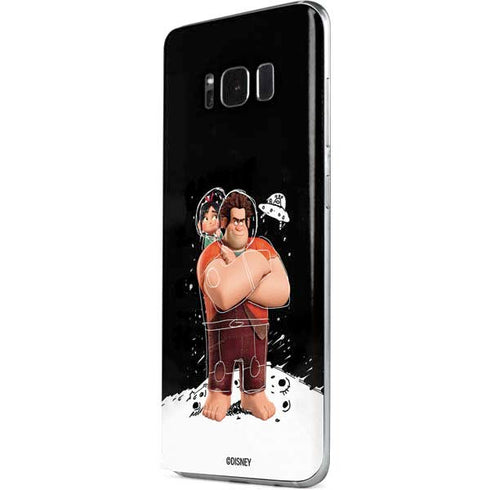 Disney Wreck-it Ralph And Vanellope Space Sketch Galaxy S8 Plus Skin