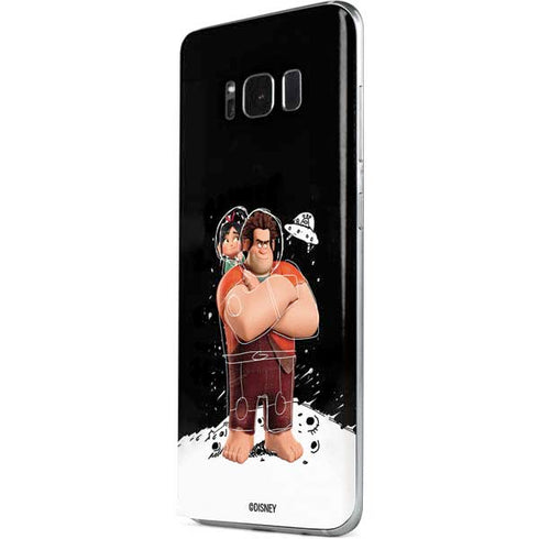 Disney Wreck-it Ralph And Vanellope Space Sketch Galaxy S8 Skin