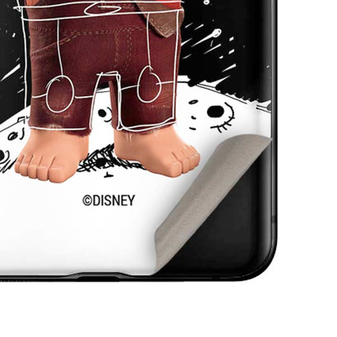 Disney Wreck-it Ralph And Vanellope Space Sketch Galaxy Z Flip Skin