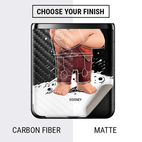 Disney Wreck-it Ralph And Vanellope Space Sketch Galaxy Z Flip Skin