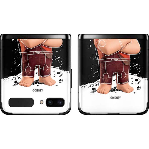 Disney Wreck-it Ralph And Vanellope Space Sketch Galaxy Z Flip Skin