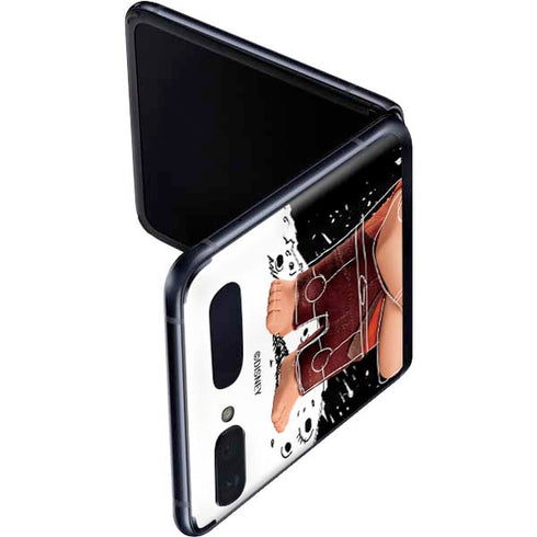 Disney Wreck-it Ralph And Vanellope Space Sketch Galaxy Z Flip Skin