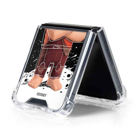 Disney Wreck-it Ralph And Vanellope Space Sketch Galaxy Z Flip5 5G Clear Case