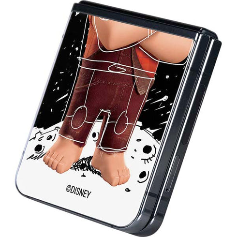 Disney Wreck-it Ralph And Vanellope Space Sketch Galaxy Z Flip5 5G Skin
