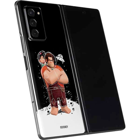 Disney Wreck-it Ralph And Vanellope Space Sketch Galaxy Z Fold2 5G Skin
