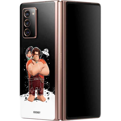 Disney Wreck-it Ralph And Vanellope Space Sketch Galaxy Z Fold2 5G Skin