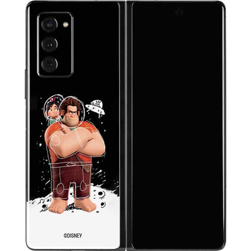Disney Wreck-it Ralph And Vanellope Space Sketch Galaxy Z Fold2 5G Skin
