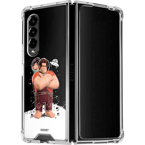 Disney Wreck-it Ralph And Vanellope Space Sketch Galaxy Z Fold4 5G Clear Case