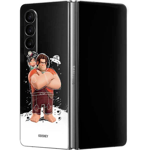 Disney Wreck-it Ralph And Vanellope Space Sketch Galaxy Z Fold4 5G Skin