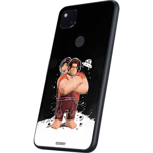 Disney Wreck-it Ralph And Vanellope Space Sketch Google Pixel 4a Skin