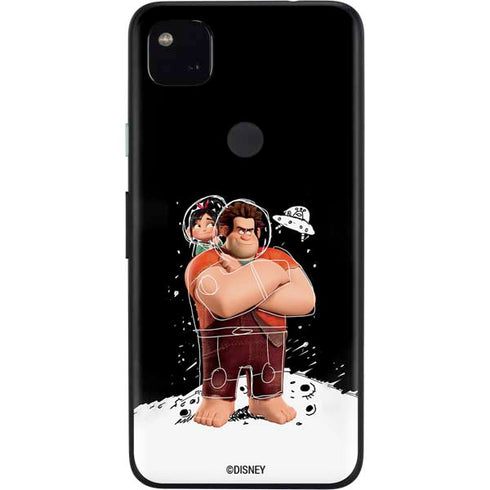Disney Wreck-it Ralph And Vanellope Space Sketch Google Pixel 4a Skin