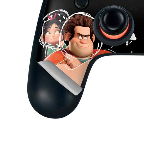Disney Wreck-it Ralph And Vanellope Space Sketch Google Stadia Controller Skin