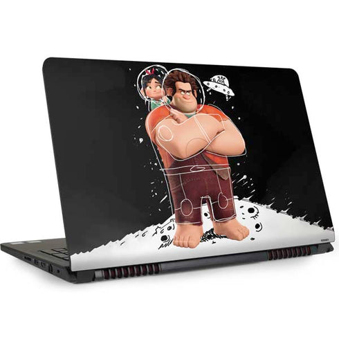 Disney Wreck-it Ralph And Vanellope Space Sketch Dell Inspiron Skin