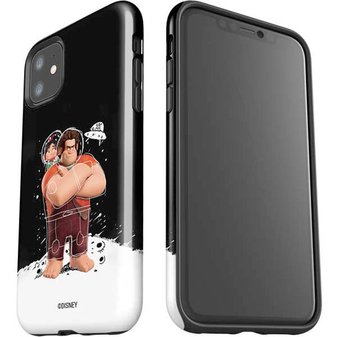 Disney Wreck-it Ralph And Vanellope Space Sketch iPhone 11 Impact Case