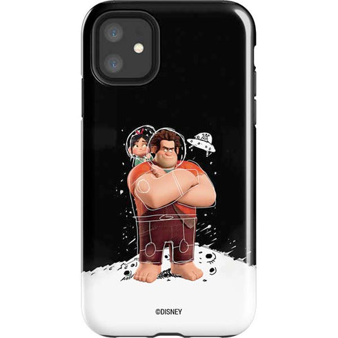 Disney Wreck-it Ralph And Vanellope Space Sketch iPhone 11 Impact Case