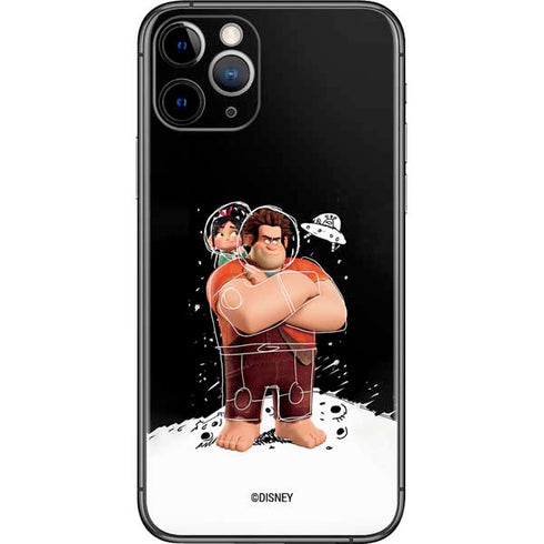 Disney Wreck-it Ralph And Vanellope Space Sketch iPhone 11 Pro Skin