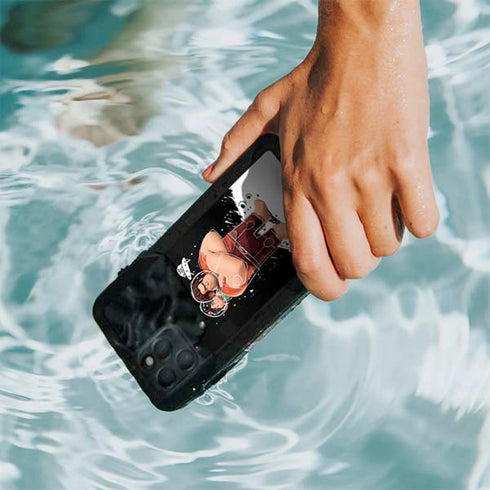 Disney Wreck-it Ralph And Vanellope Space Sketch iPhone 11 Pro Waterproof Case