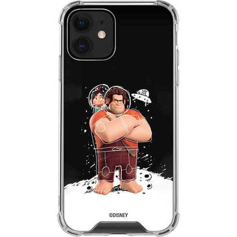 Disney Wreck-it Ralph And Vanellope Space Sketch iPhone 12 Clear Case