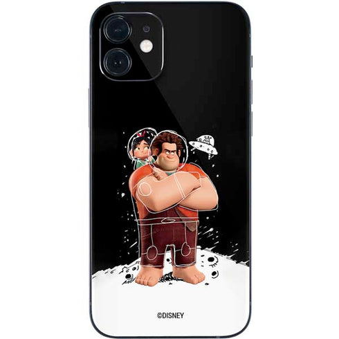 Disney Wreck-it Ralph And Vanellope Space Sketch iPhone 12 Mini Skin