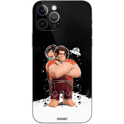 Disney Wreck-it Ralph And Vanellope Space Sketch iPhone 12 Pro Skin