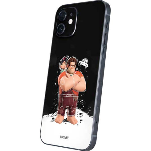 Disney Wreck-it Ralph And Vanellope Space Sketch iPhone 12 Skin