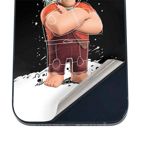 Disney Wreck-it Ralph And Vanellope Space Sketch iPhone 12 Skin