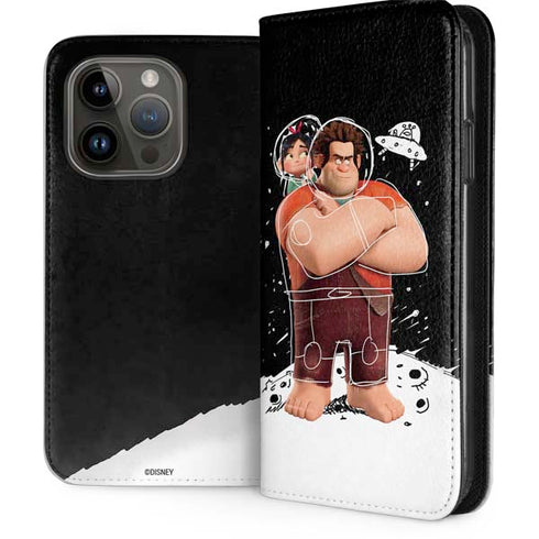 Disney Wreck-it Ralph And Vanellope Space Sketch iPhone 14 Pro Folio Case