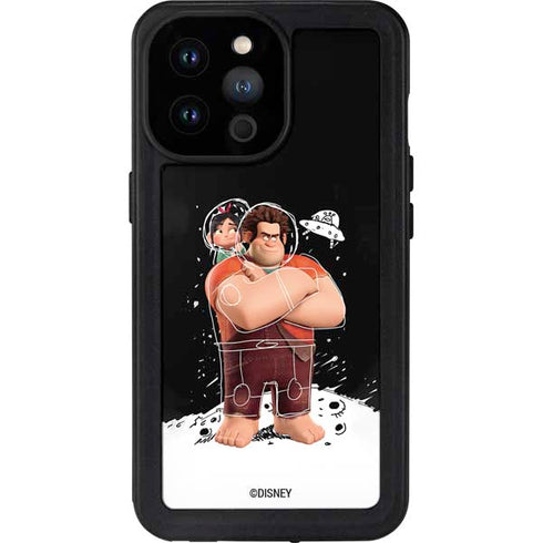 Disney Wreck-it Ralph And Vanellope Space Sketch iPhone 14 Pro Max Waterproof Case