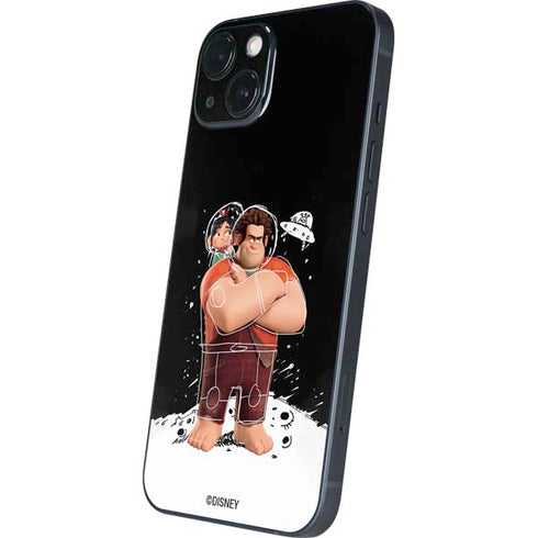 Disney Wreck-it Ralph And Vanellope Space Sketch iPhone 14 Skin