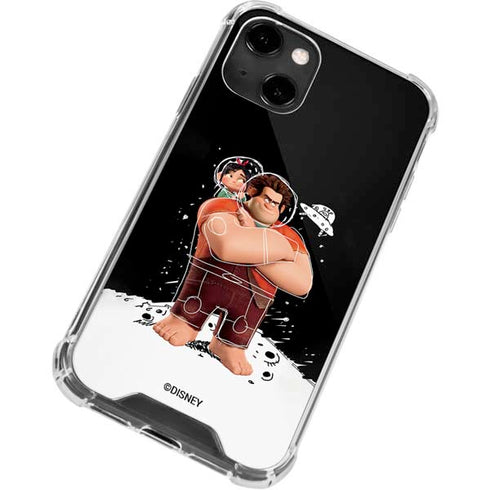Disney Wreck-it Ralph And Vanellope Space Sketch iPhone 15 Plus Clear Case