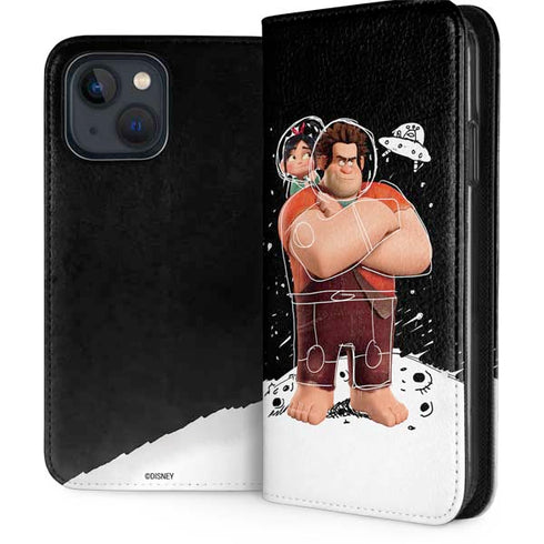 Disney Wreck-it Ralph And Vanellope Space Sketch iPhone 15 Plus Folio Case