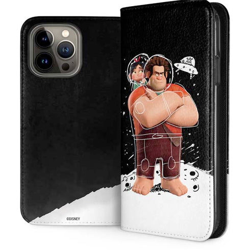 Disney Wreck-it Ralph And Vanellope Space Sketch iPhone 15 Pro Max Folio Case