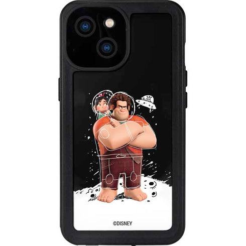 Disney Wreck-it Ralph And Vanellope Space Sketch iPhone 15 Waterproof Case