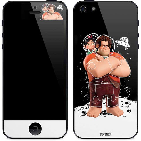 Disney Wreck-it Ralph And Vanellope Space Sketch iPhone 5/5s/5SE Skin