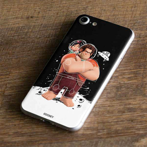Disney Wreck-it Ralph And Vanellope Space Sketch iPhone 8 Skin