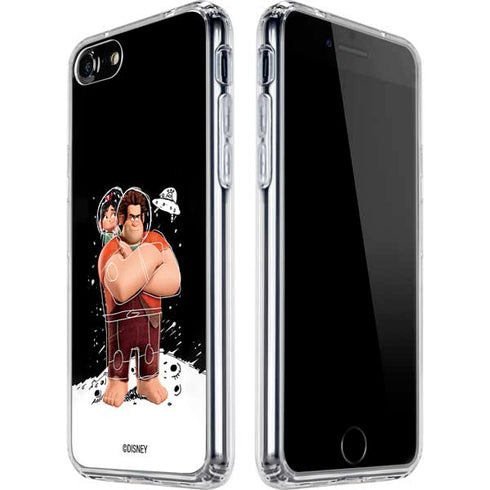 Disney Wreck-it Ralph And Vanellope Space Sketch iPhone SE (2nd & 3rd Gen) Clear Case