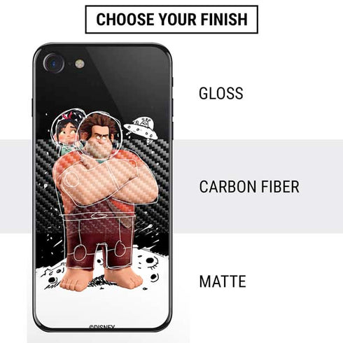 Disney Wreck-it Ralph And Vanellope Space Sketch iPhone SE (2nd & 3rd Gen) Skin