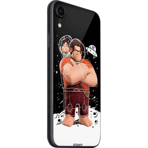 Disney Wreck-it Ralph And Vanellope Space Sketch iPhone SE (2nd & 3rd Gen) Skin