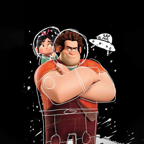 Disney Wreck-it Ralph And Vanellope Space Sketch iPhone X Skin