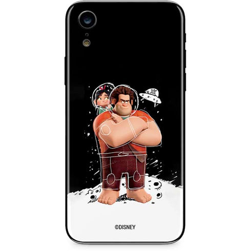 Disney Wreck-it Ralph And Vanellope Space Sketch iPhone XR Skin